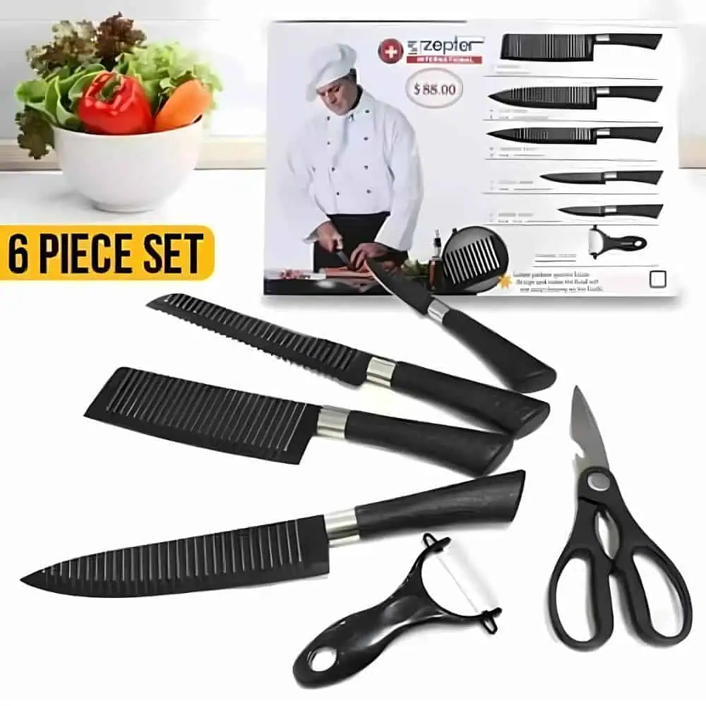 6 Pcs Premium Kitchen Knife Set